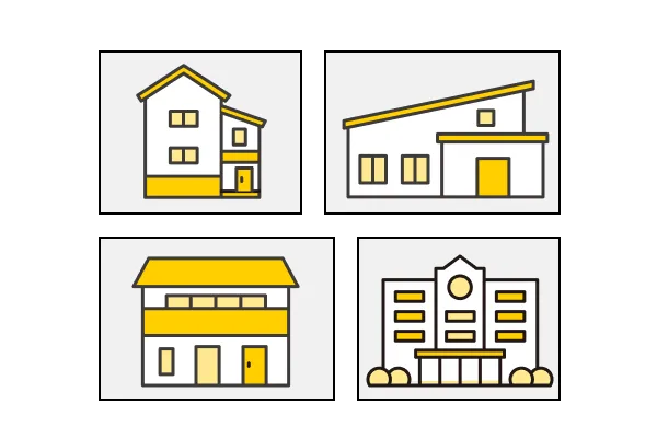 チームによって投稿される建築作品を表すイラスト